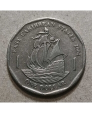 Восточно-Карибские острова 1 доллар 2004 КМ39 Корабль